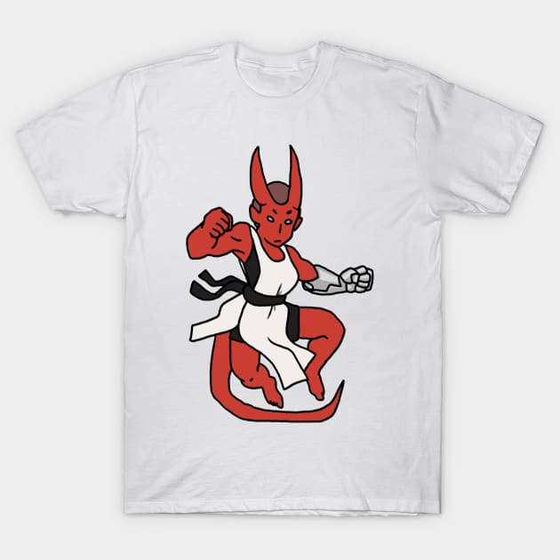 Tiefling Monk T-Shirt by NathanBenich